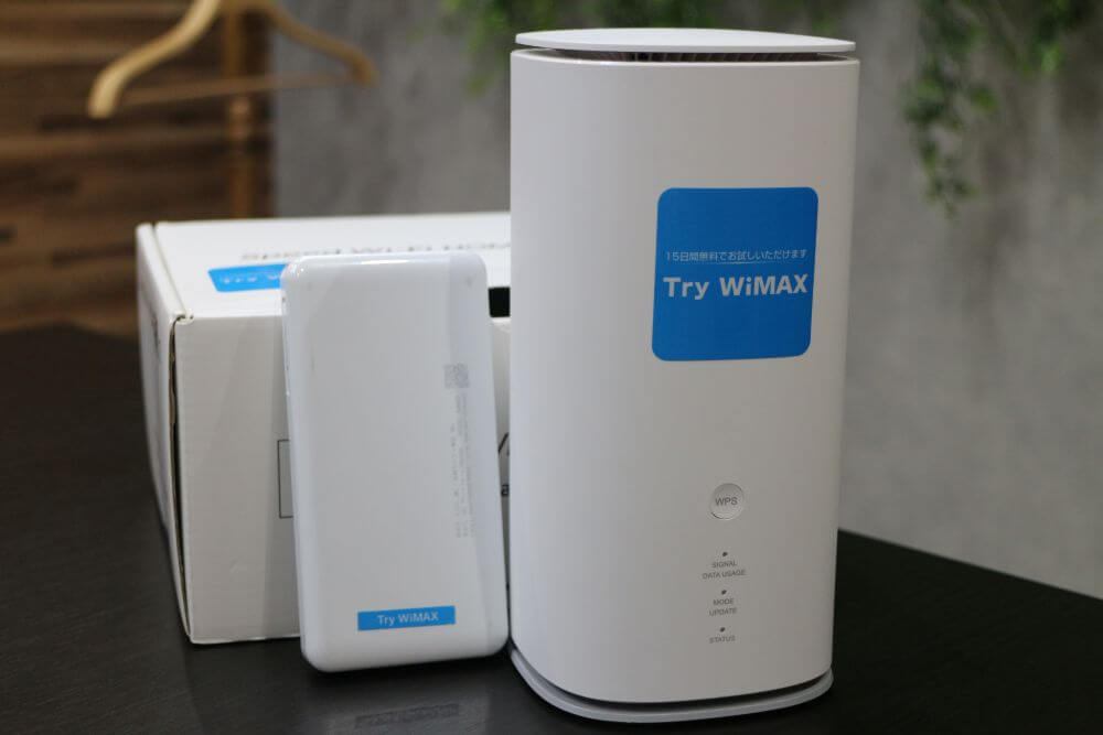 Try WiMAXの端末