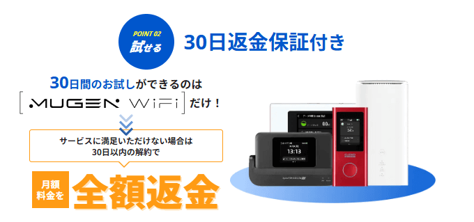 Mugen WiFiのお試しキャンペーン