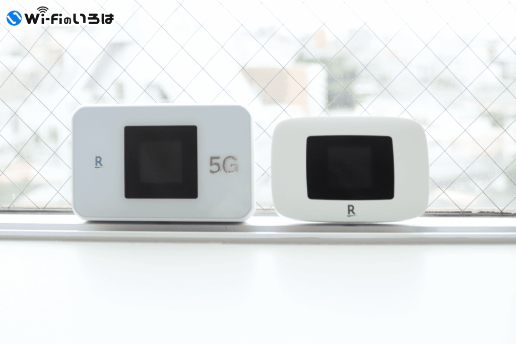 旧端末Platinumと5Gの端末比較