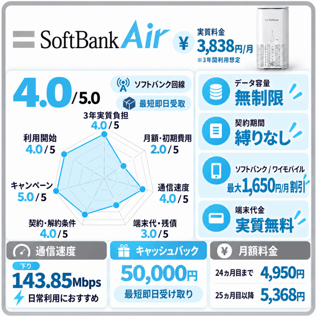 ソフトバンクエアー詳細まとめ