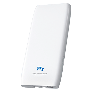 Global Powerbank Wi-Fi P1 斜め